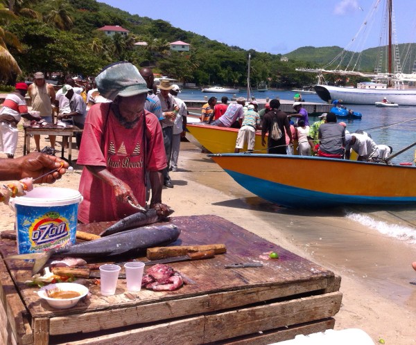 Fisherman's Day. Everyone on the island comes out to celebrate. 