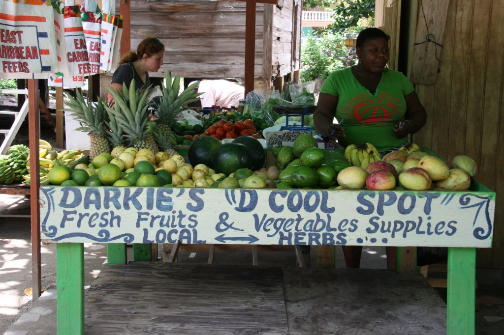 Molly shopping at Darkie's